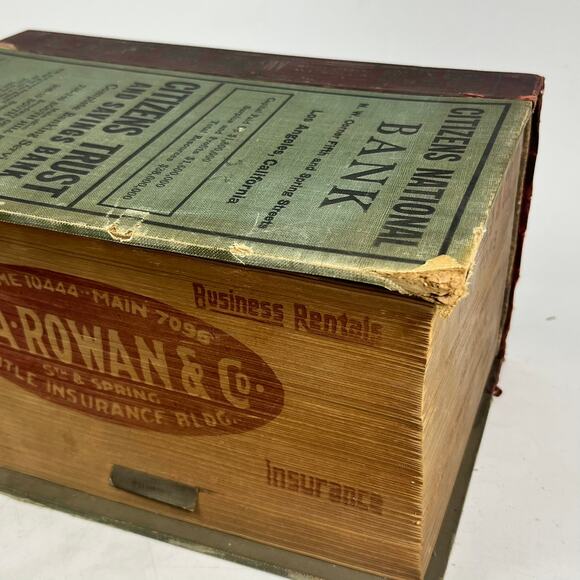 1928 Los Angeles CA City Directory POOR Ancestry Genealogy San Fernando Valley - Picture 9 of 12